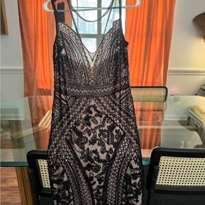 NWT beaded cocktail dress. Size S (6-8). Does have some stretch to it